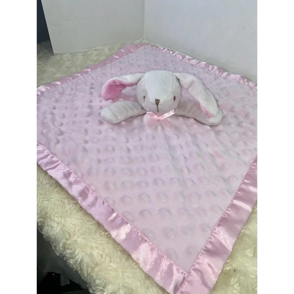 Blankets Beyond Pink Bunny Baby Blanket Minky‎ Dot Security Lovey HG9